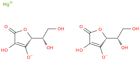 Magnesium di-L-ascorbate molecular structure