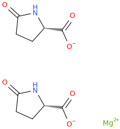 Magnesium pidolate molecular structure