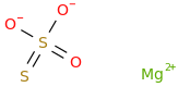 Magnesium thiosulphate molecular structure
