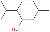 Menthol molecular structure