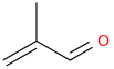 Methacrylaldehyde molecular structure