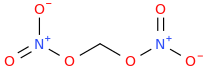 Methanediol dinitrate molecular structure