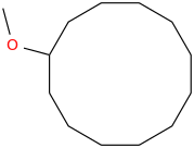 Methoxycyclododecane molecular structure