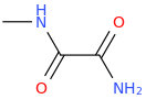 Methylethanediamide molecular structure