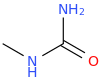 Methylurea molecular structure