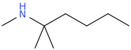 N,2-Dimethyl-2-hexanamine molecular structure