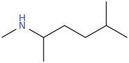 N,5-Dimethyl-2-hexanamine molecular structure