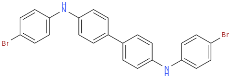 N,N'-Bis(4-bromophenyl)benzidine molecular structure