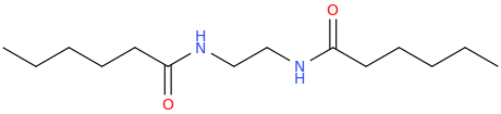 N,N'-Ethylenebis(hexanamide) molecular structure