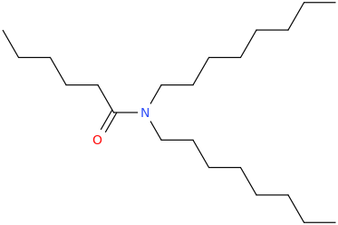 N,N-Dioctylhexanamide molecular structure