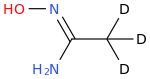 N'-hydroxy(2H3)ethanimidamide molecular structure