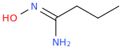N'-hydroxybutanimidamide molecular structure
