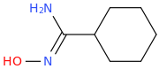 N'-hydroxycyclohexanecarboximidamide molecular structure