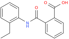 N-(2-ETHYLPHENYL)PHTHALAMIC ACID molecular structure