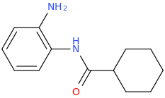 N-(2-aminophenyl)cyclohexanecarboxamide molecular structure