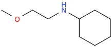 N-(2-methoxyethyl)cyclohexanamine molecular structure