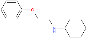 N-(2-phenoxyethyl)cyclohexanamine molecular structure