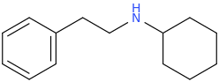 N-(2-phenylethyl)cyclohexanamine molecular structure