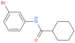 N-(3-bromophenyl)cyclohexanecarboxamide molecular structure