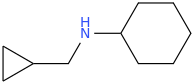 N-(cyclopropylmethyl)cyclohexanamine molecular structure