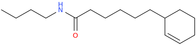 N-Butyl-2-cyclohexene-1-hexanamide molecular structure