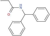 N-DIPHENYLMETHYLPROPIONAMIDE molecular structure