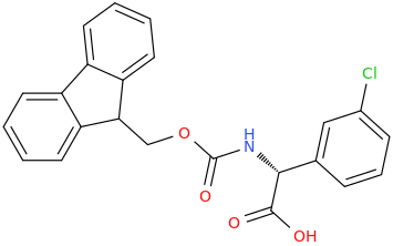 N-Fmoc-R-3-Chlorophenylglycine molecular structure