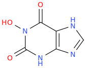 N-Hydroxyxanthine molecular structure