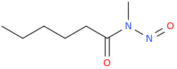 N-Methyl-N-nitrosohexanamide molecular structure