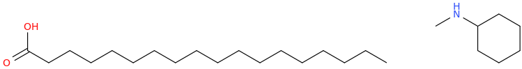 N-Methylcyclohexanamine octadecanoate molecular structure