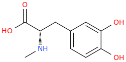 N-Methyldopa molecular structure