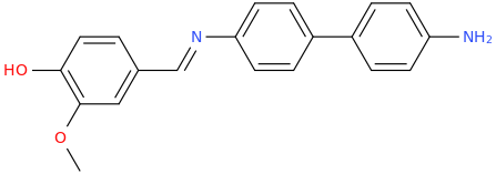 N-Vanillylidenebenzidine molecular structure
