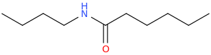 N-butylhexanamide molecular structure