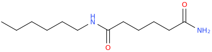 N-hexylhexanediamide molecular structure