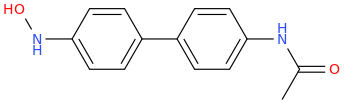 N-hydroxy-N'-acetylbenzidine molecular structure