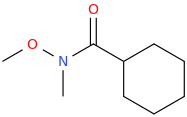 N-methoxy-N-methylcyclohexanecarboxamide molecular structure