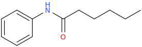 N-phenylhexanamide molecular structure