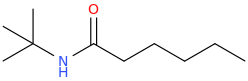 N-tert-butylhexanamide molecular structure