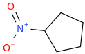Nitrocyclopentane molecular structure