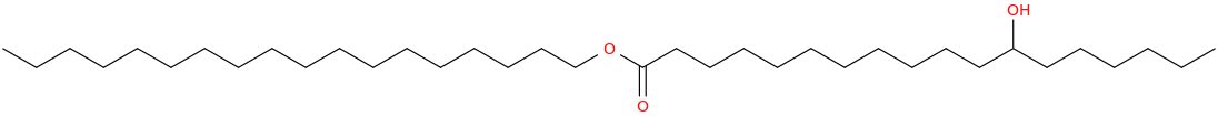 Octadecyl 12-hydroxyoctadecanoate molecular structure