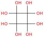 Octahydroxycyclobutane molecular structure