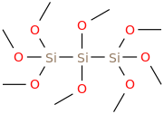 Octamethoxytrisilane molecular structure