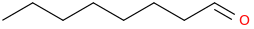 Octanal molecular structure