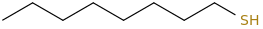 Octane-1-thiol molecular structure