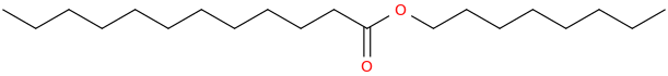 Octyl laurate molecular structure