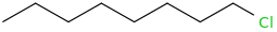 Octylchloride molecular structure