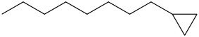 Octylcyclopropane molecular structure