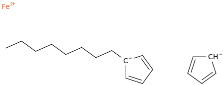 Octylferrocene molecular structure