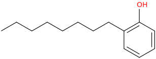 Octylphenol molecular structure