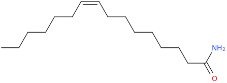 PALMITOLEAMIDE molecular structure